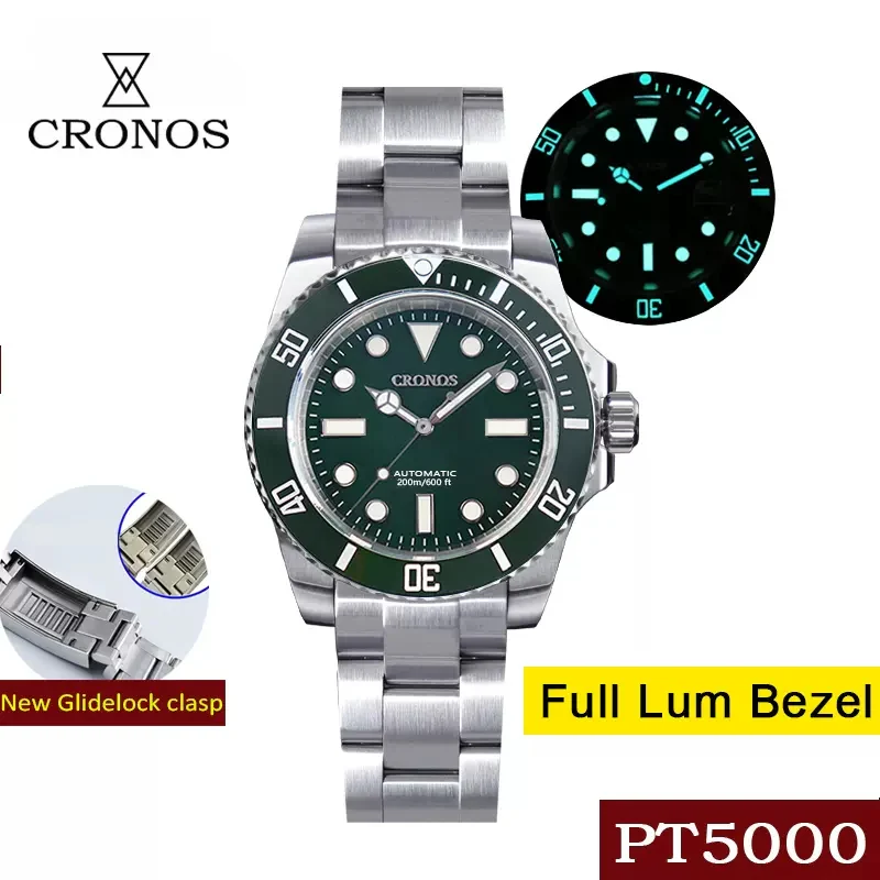 Cronos No Date PT5000 Sub Diver Watch L6005 - Image 4