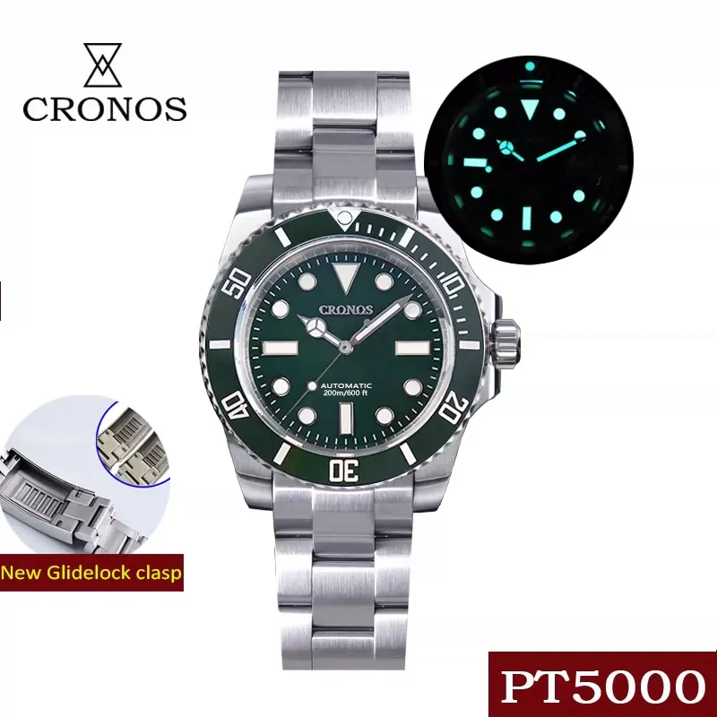 Cronos No Date PT5000 Sub Diver Watch L6005 - Image 5