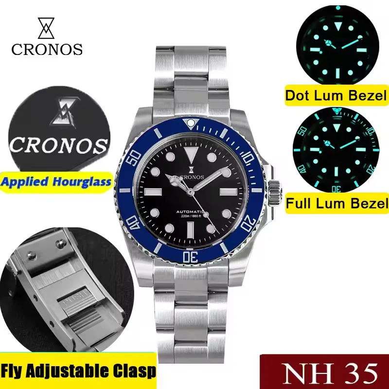 Cronos No Date NH35 Sub Diver Watch L6015 - Image 11
