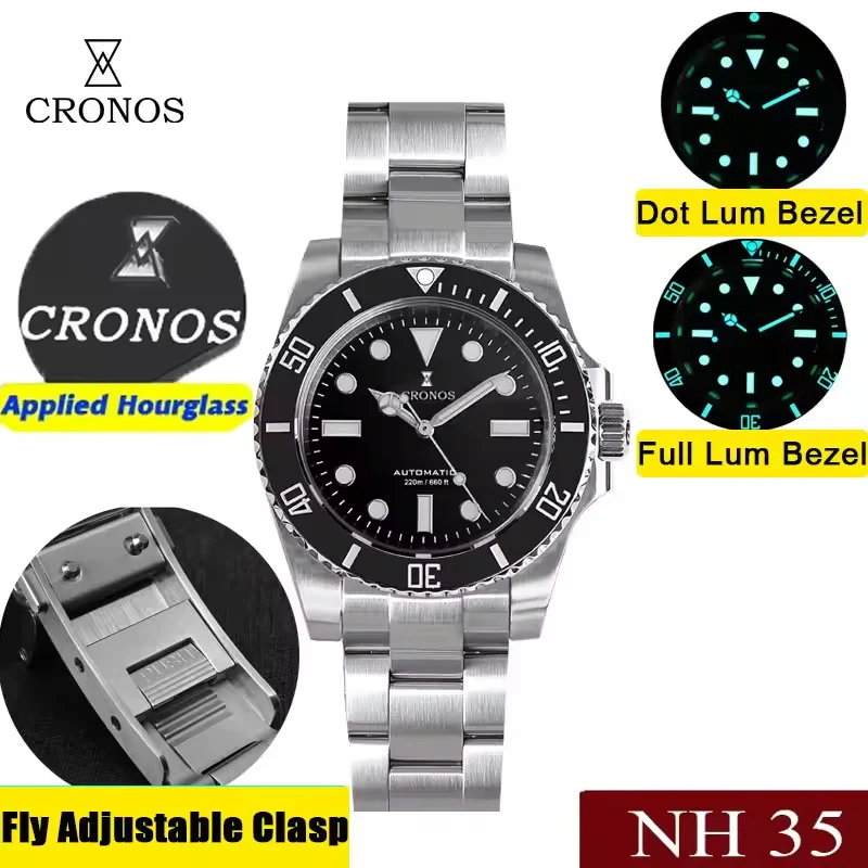 Cronos No Date NH35 Sub Diver Watch L6015 - Image 12