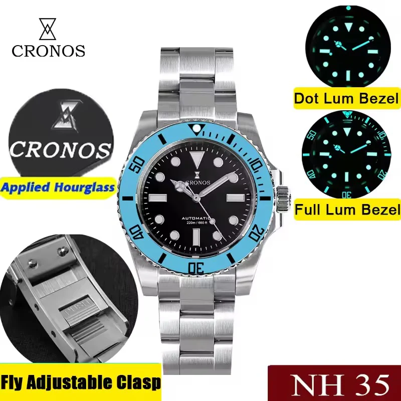 Cronos No Date NH35 Sub Diver Watch L6015 - Image 14