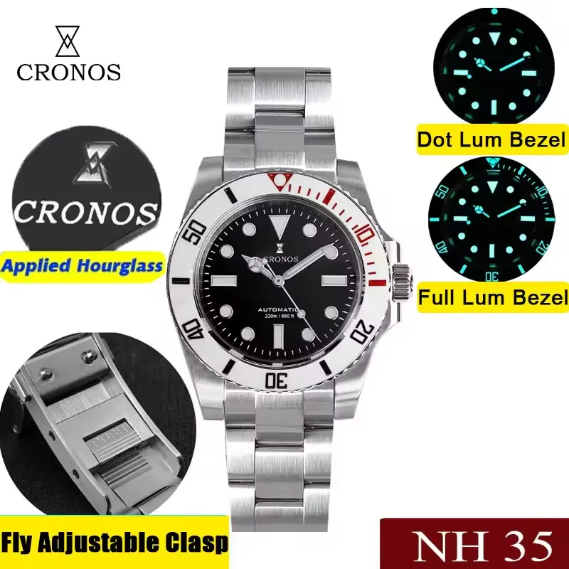Cronos No Date NH35 Sub Diver Watch L6015 - Image 15