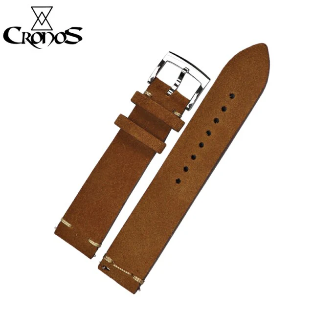 Cronos Watch Parts Genuine Leather Strap - Image 4