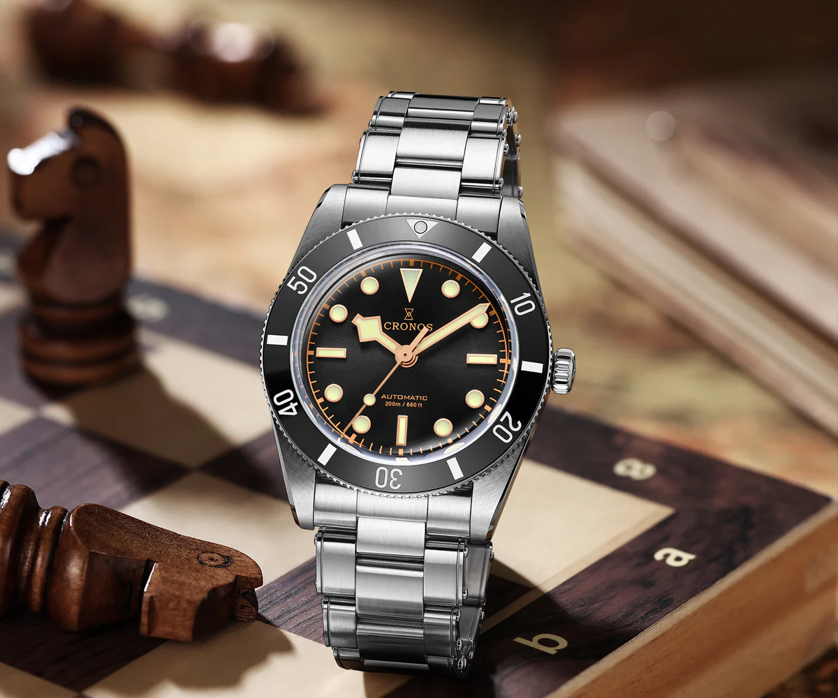 ★EU-Pre-Owned★Cronos 37mm BB54 Vintage Diver Automatic Watches L6033-lid sapphire glass - Image 11