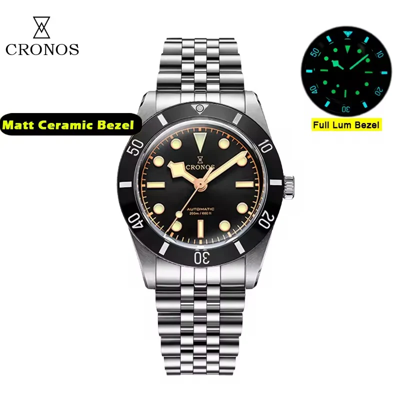 ★EU-Pre-Owned★Cronos 37mm BB54 Vintage Diver Automatic Watches L6033-lid sapphire glass - Image 20