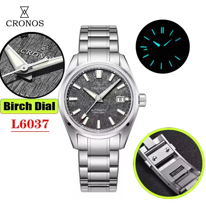 Cronos Men Watch 39mm Automatic Watches L6037M - Image 4