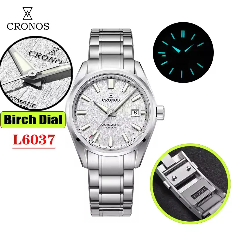 Cronos Men Watch 39mm Automatic Watches L6037M - Image 20