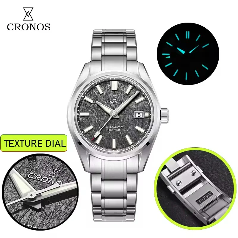 Cronos Men Watch 39mm Automatic Watches L6037M - Image 7