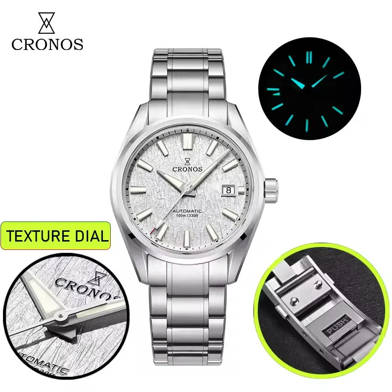 Cronos Men Watch 39mm Automatic Watches L6037M - Image 8
