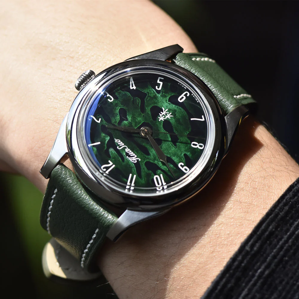 HuaSuo 38mm Lacquered Dial PT5000 Automatic Watch - Image 13