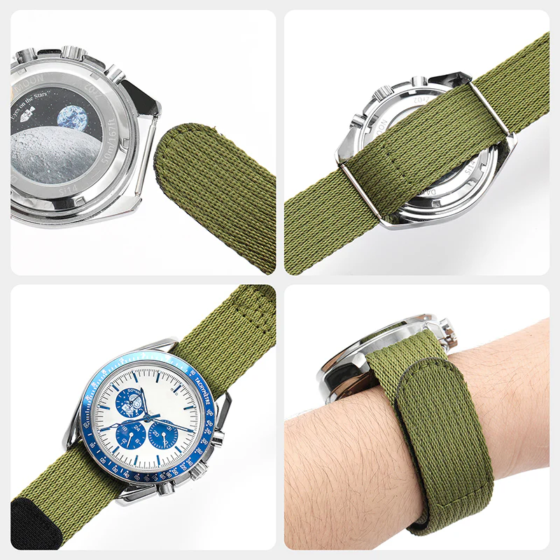 20mm/22mm Soft Nylon Magic Tape Watchband - Image 20