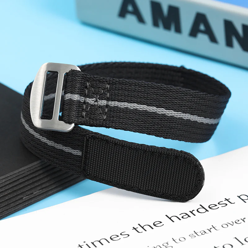 20mm/22mm Soft Nylon Magic Tape Watchband - Image 23