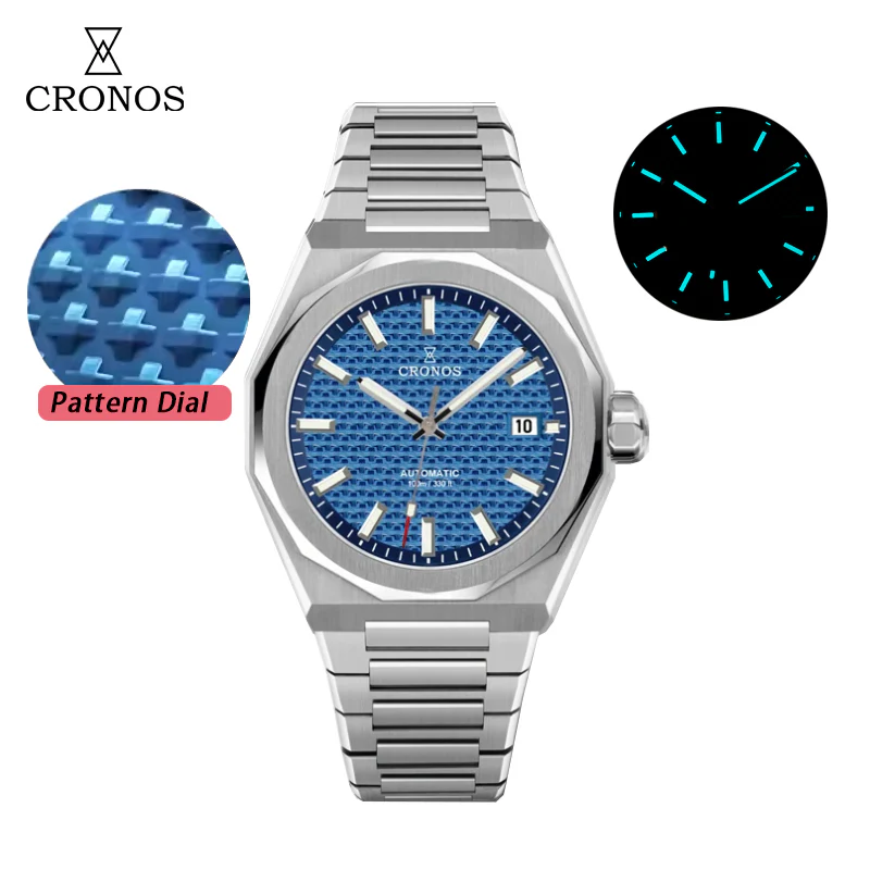 Cronos 39mm Skyline  PT5000 Automatic Men Watch L6028 - Image 3
