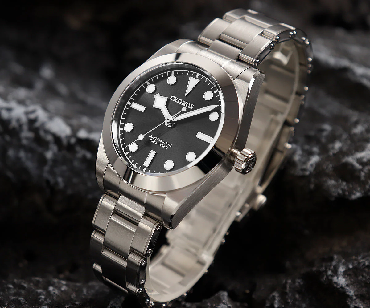 Cronos BB39 PT5000/SW200 Snowflake Automatic Watch L6026-Riveted bracelet - Image 13