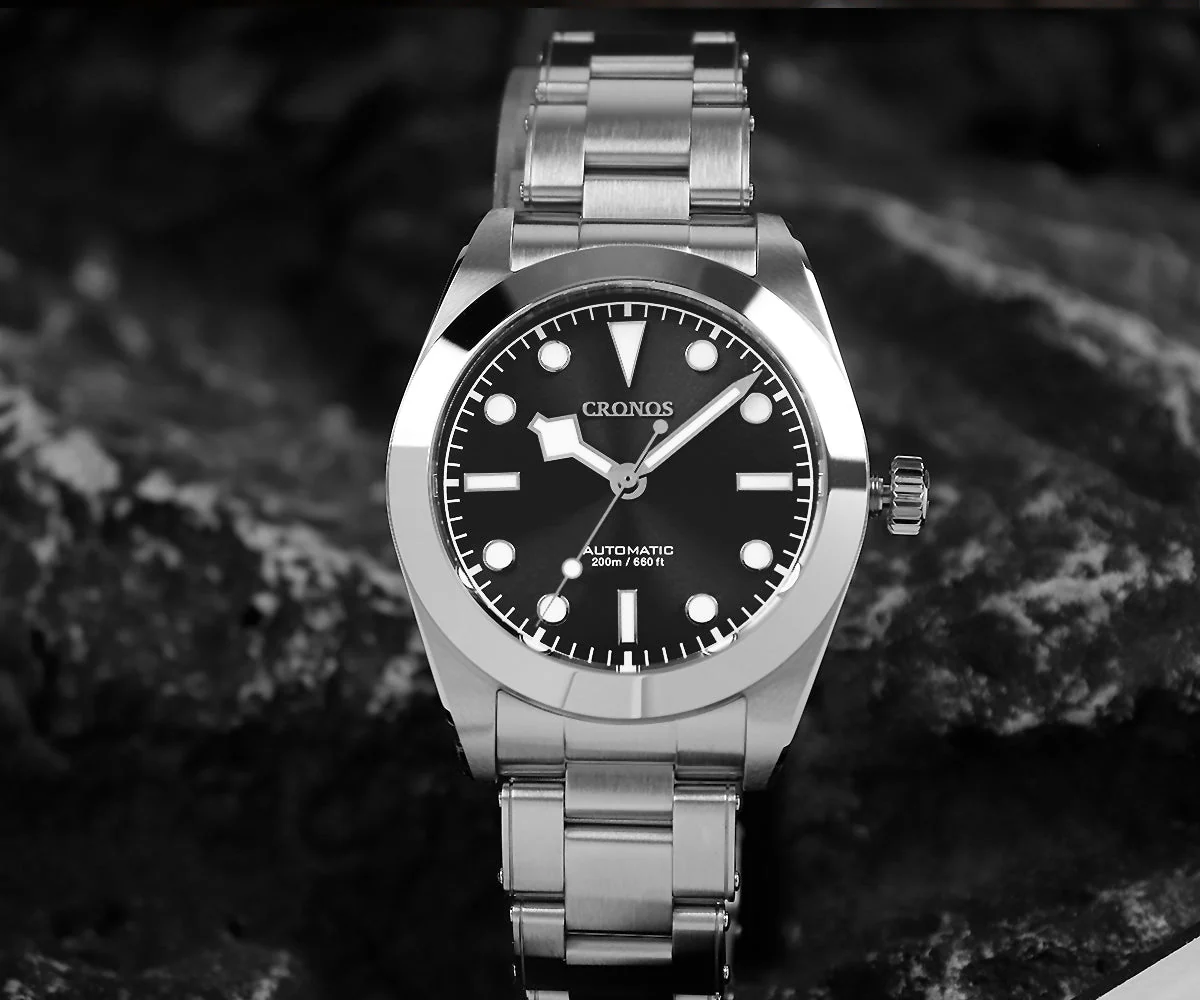 Cronos BB39 PT5000/SW200 Snowflake Automatic Watch L6026-Riveted bracelet - Image 9