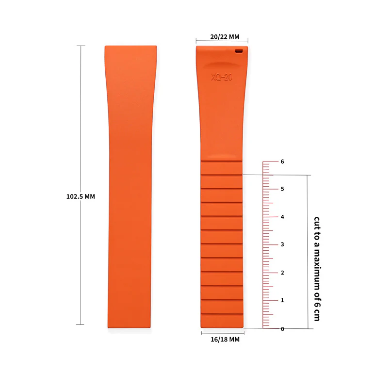 Cut-to-Size FKM Rubber Watch Strap - Image 19