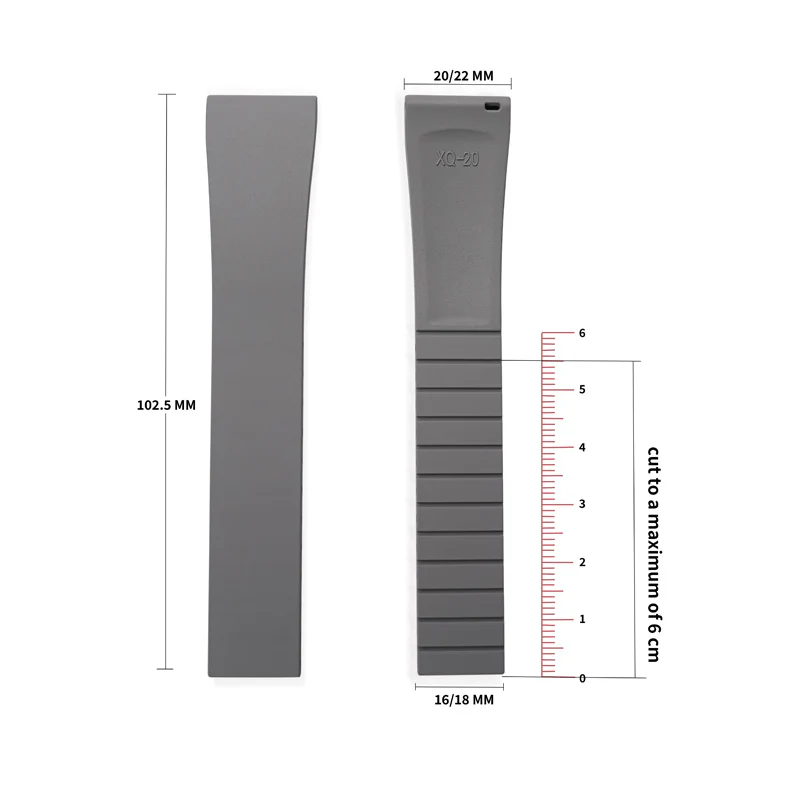 Cut-to-Size FKM Rubber Watch Strap - Image 28