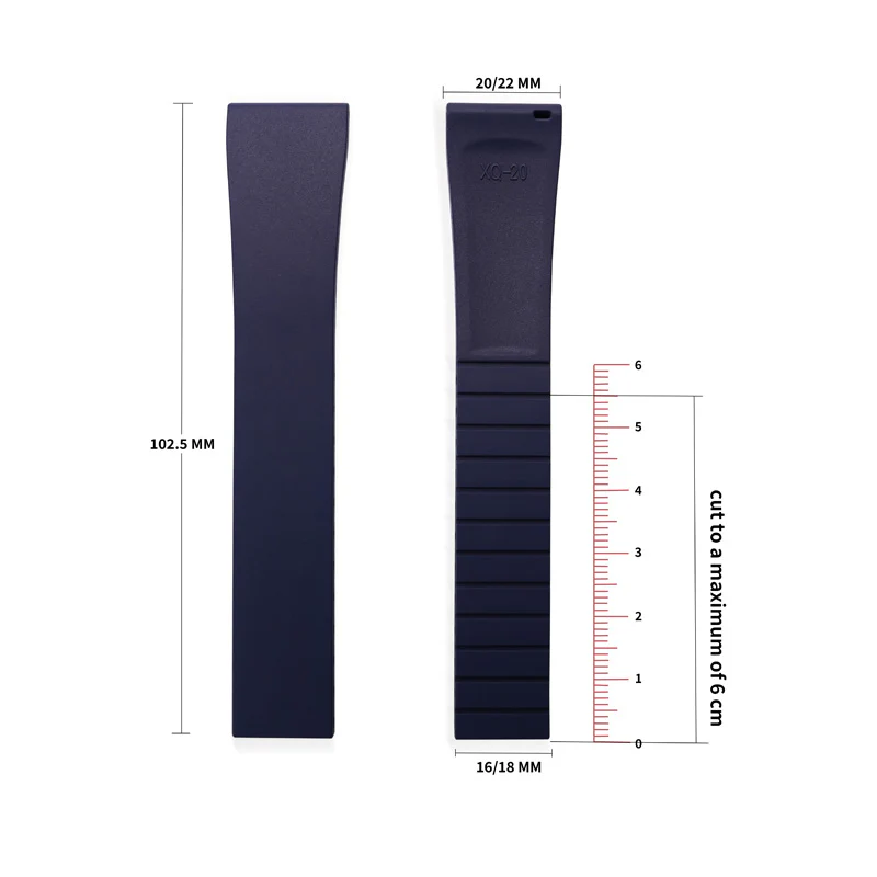 Cut-to-Size FKM Rubber Watch Strap - Image 31