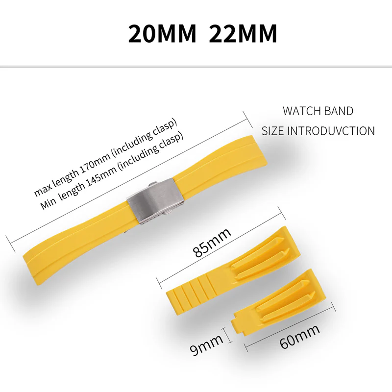 ★New Arrivals★Cut-to-Size TPU Rubber Watch Strap - Image 31