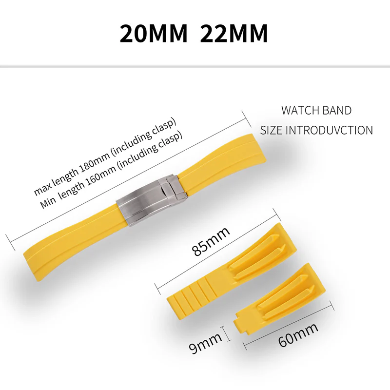 ★New Arrivals★Cut-to-Size TPU Rubber Watch Strap - Image 32