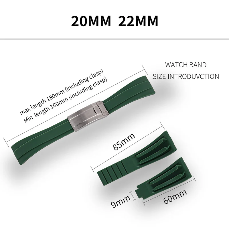 ★New Arrivals★Cut-to-Size TPU Rubber Watch Strap - Image 40