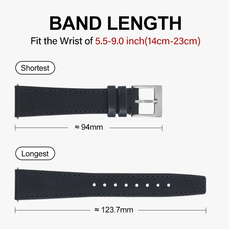 Leather Pilot Watch Band - Image 5
