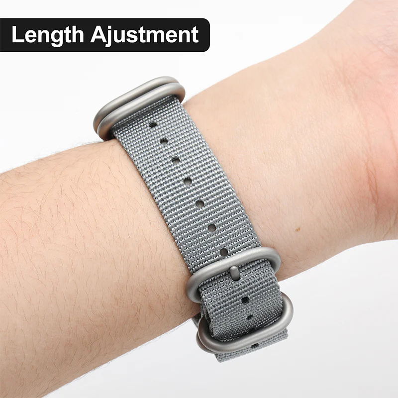 Thick Premium Woven Nylon Military Watch Strap Band - Image 10