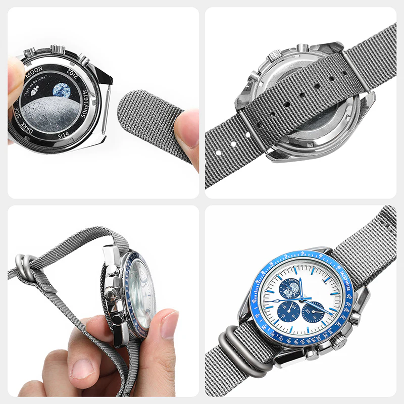 Thick Premium Woven Nylon Military Watch Strap Band - Image 11