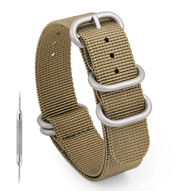Thick Premium Woven Nylon Military Watch Strap Band - Image 3