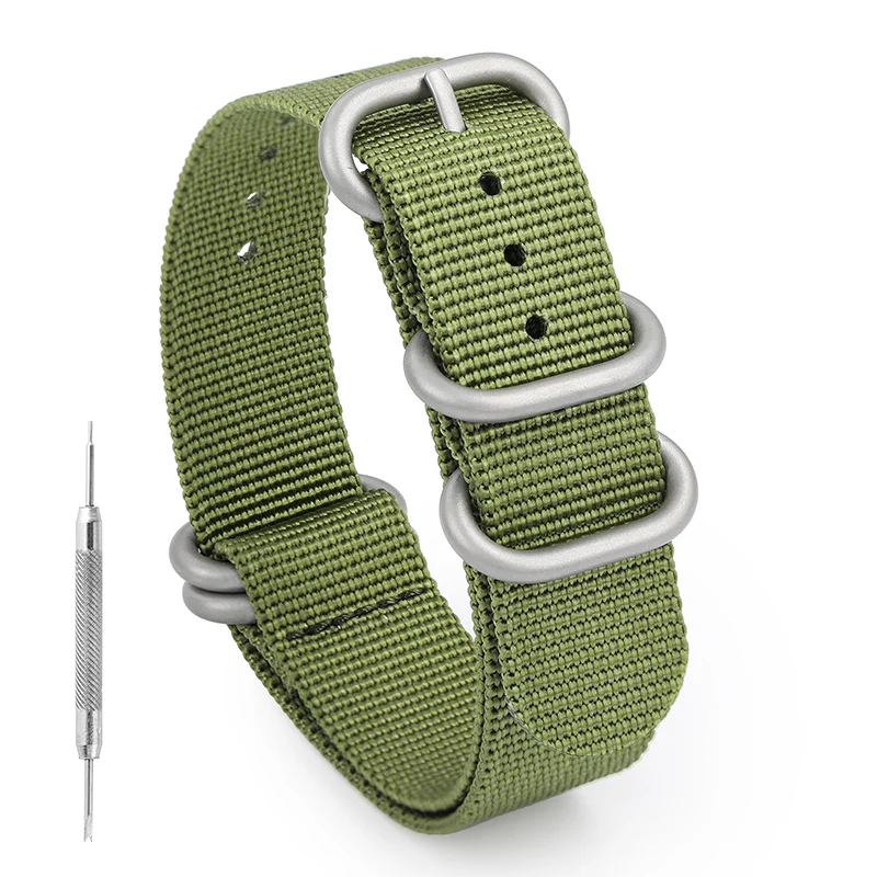 Thick Premium Woven Nylon Military Watch Strap Band - Image 4