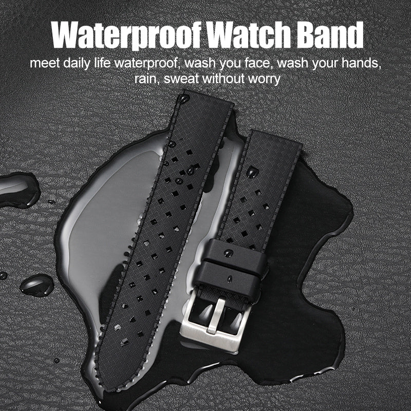 Tropical Soft Silicon Rubber Dive Watch Strap - Image 6