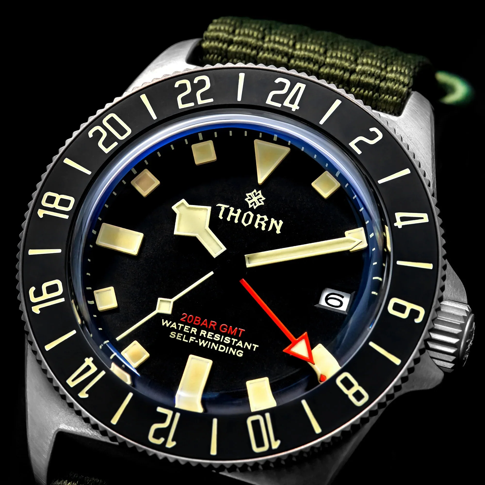 THORN 42mm NH34 GMT Automatic Dive Watch T020 - Image 4