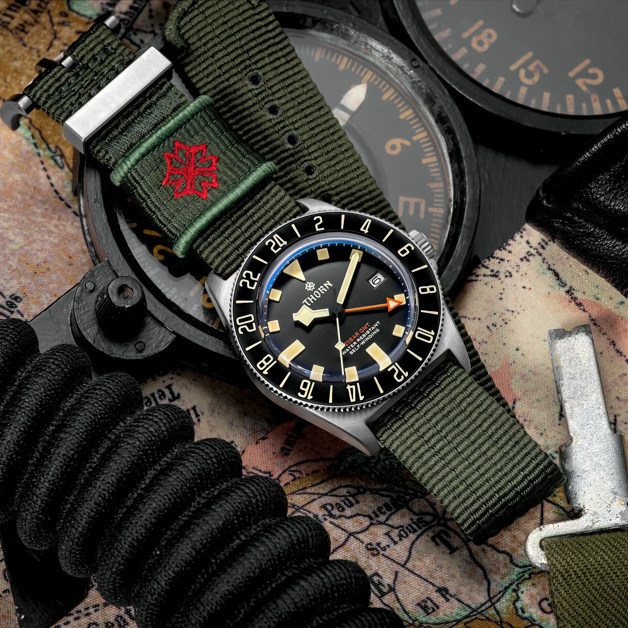 THORN 42mm NH34 GMT Automatic Dive Watch T020 - Image 8