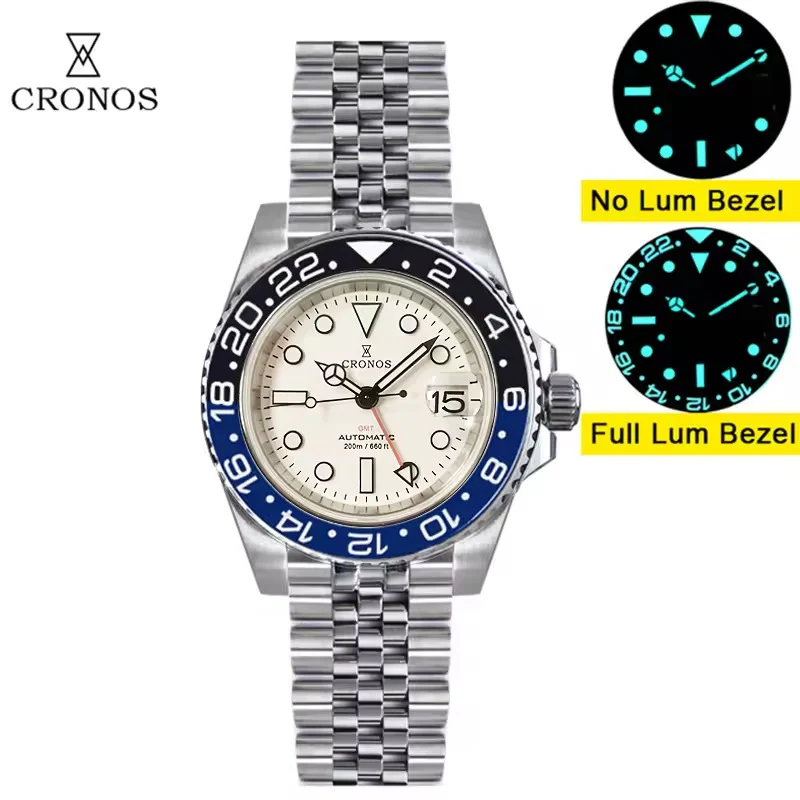 Cronos NH34 GMT Automatic Men Watch L6020M - Image 9