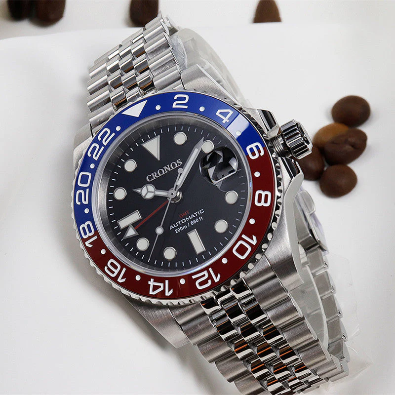 Cronos NH34 GMT Automatic Men Watch L6020M - Image 20