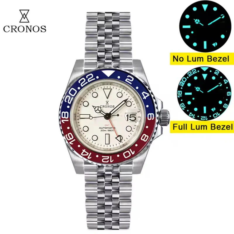Cronos NH34 GMT Automatic Men Watch L6020M - Image 31