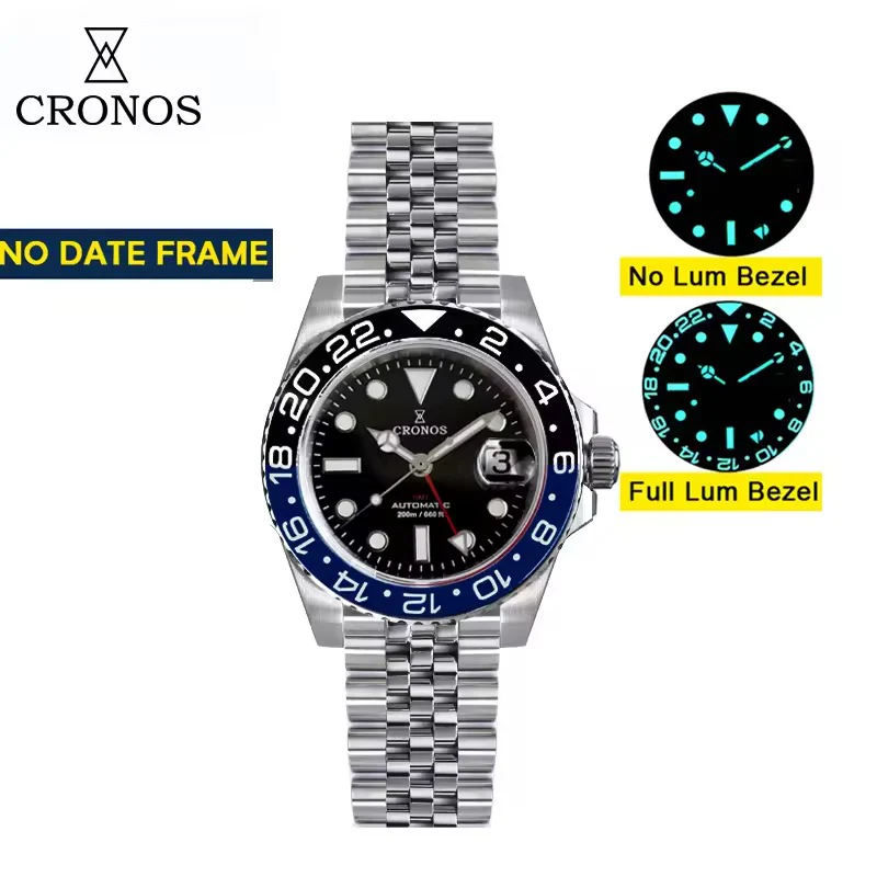 Cronos NH34 GMT Automatic Men Watch L6020M - Image 7