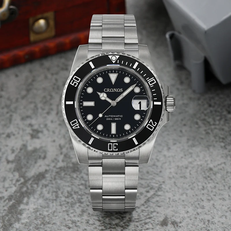 Cronos 2.5x Sub Diver NH35 Dive Watch L6015 with Calendar - Image 21