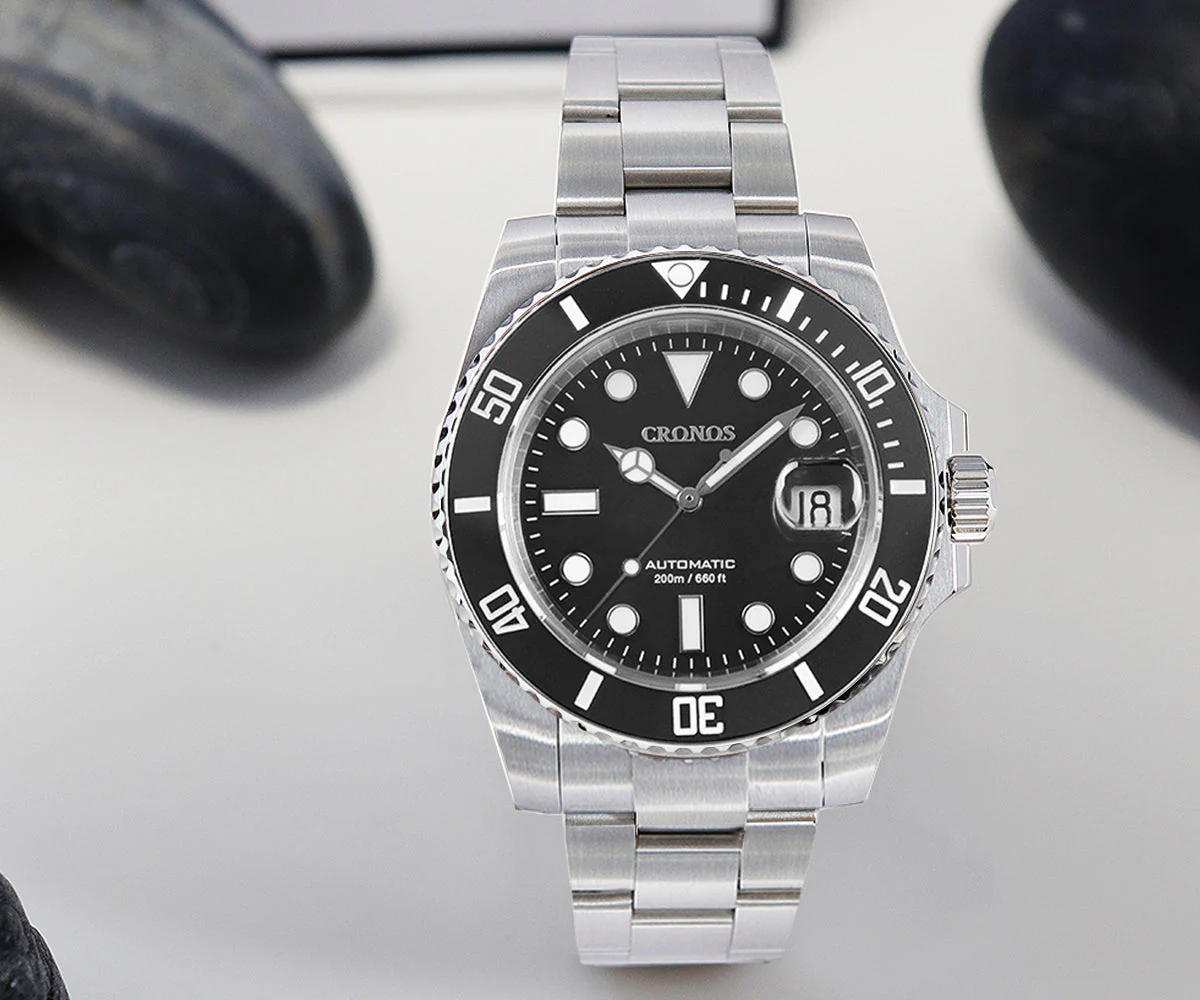 Cronos 2.5x Sub Diver NH35 Dive Watch L6015 with Calendar - Image 10