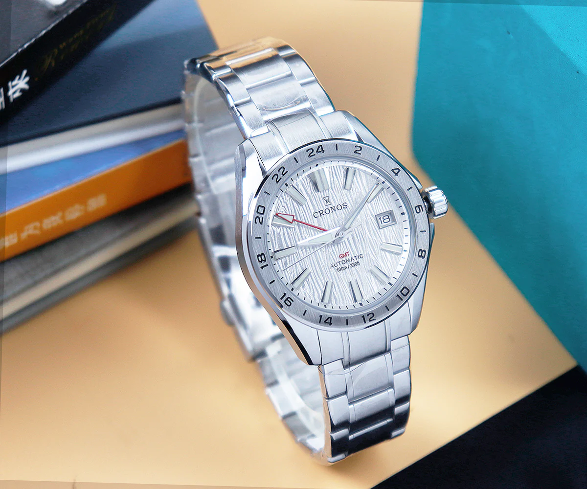 ★★US Warehouse★★Cronos 39mm GMT NH34 Mechanical Men Watch L6029 V2 - Image 10