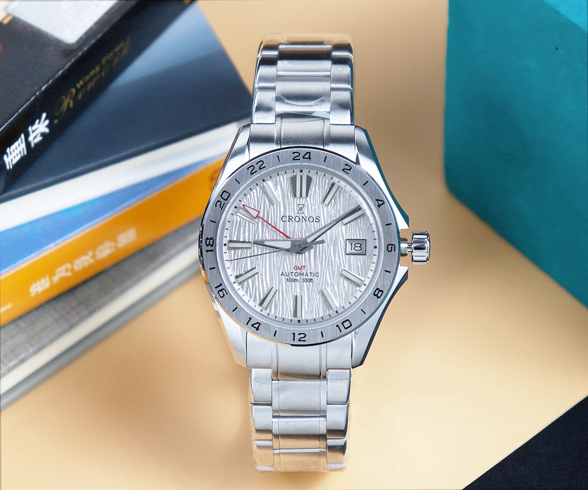 ★★US Warehouse★★Cronos 39mm GMT NH34 Mechanical Men Watch L6029 V2 - Image 8