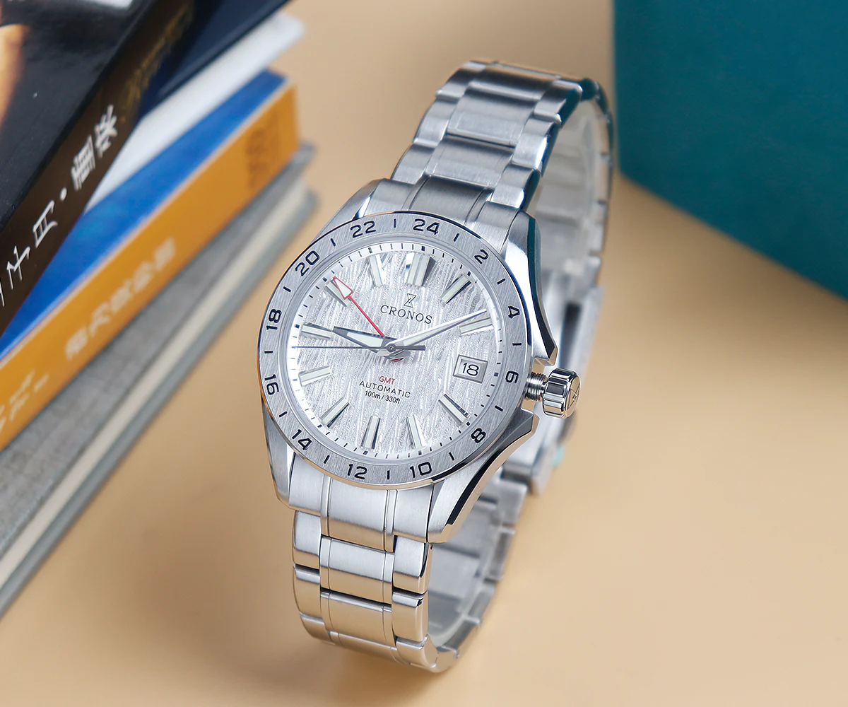 ★★US Warehouse★★Cronos 39mm GMT NH34 Mechanical Men Watch L6029 V2 - Image 9