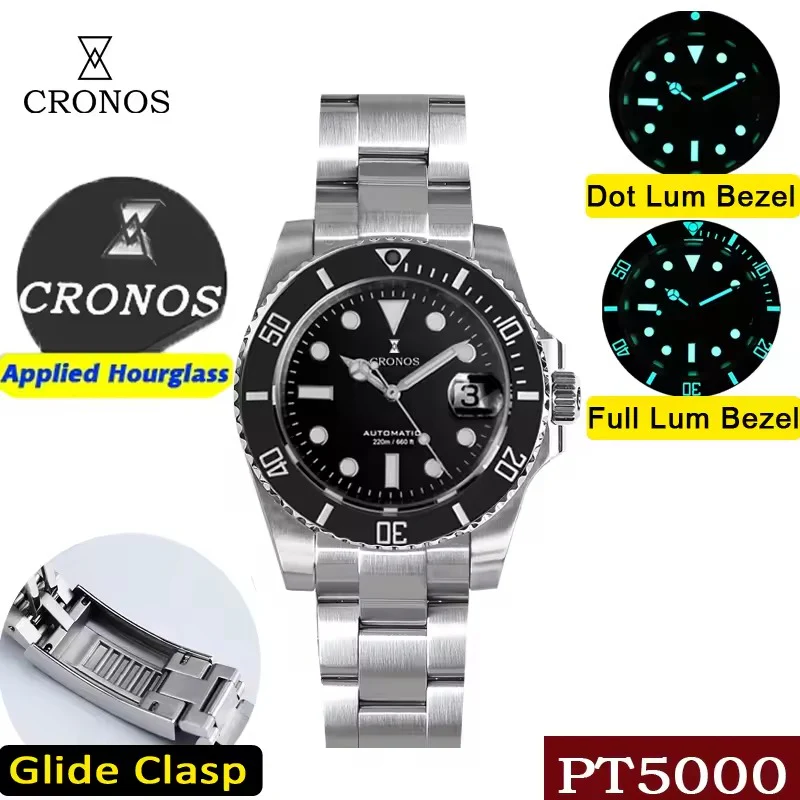 ★★US Warehouse★★Cronos PT5000 Sub Diver Watch L6005 - Image 3