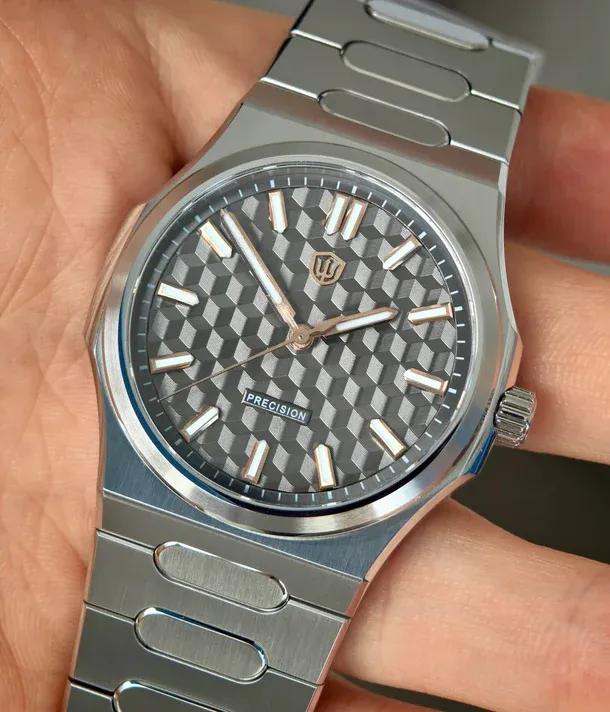 Watchdives Premier WD0016B Square-Block Faceted Dial Original Design - Image 17