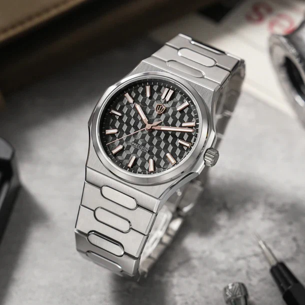 Watchdives Premier WD0016B Square-Block Faceted Dial Original Design - Image 5