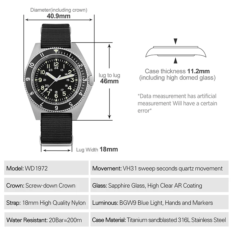 Watchdives WD1972 VH31 Military Dive Watch V2 - Image 18